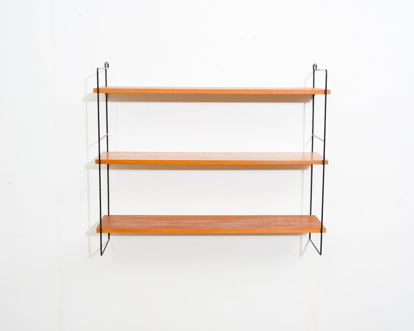 60er Jahre Wandregal, String,Teak