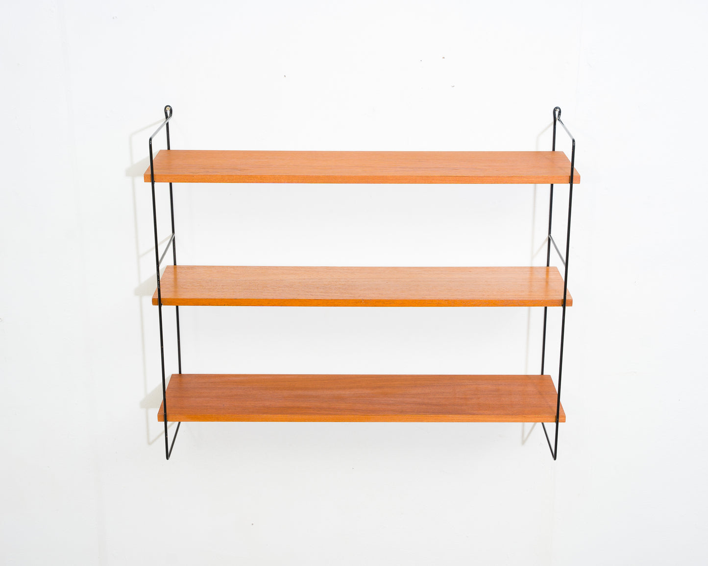 60er Jahre Wandregal, String,Teak