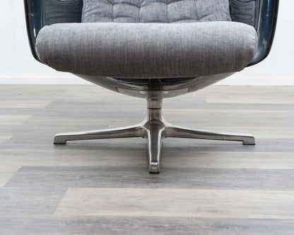 Space-Age-Sessel, Lounge-Sessel. Design: Alf Svenson & Yngvar Sandström für Dux Sweden