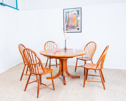 Set of 6 Teak Chairs by Erik Ole Jørgensen for Tarm Stole Møbelfabrik