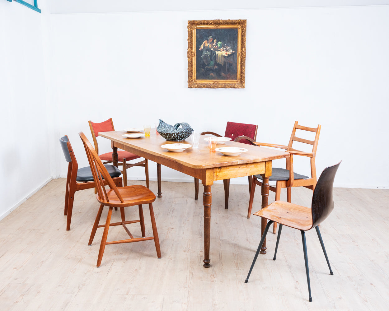 Very large pub table from France, 1930s.