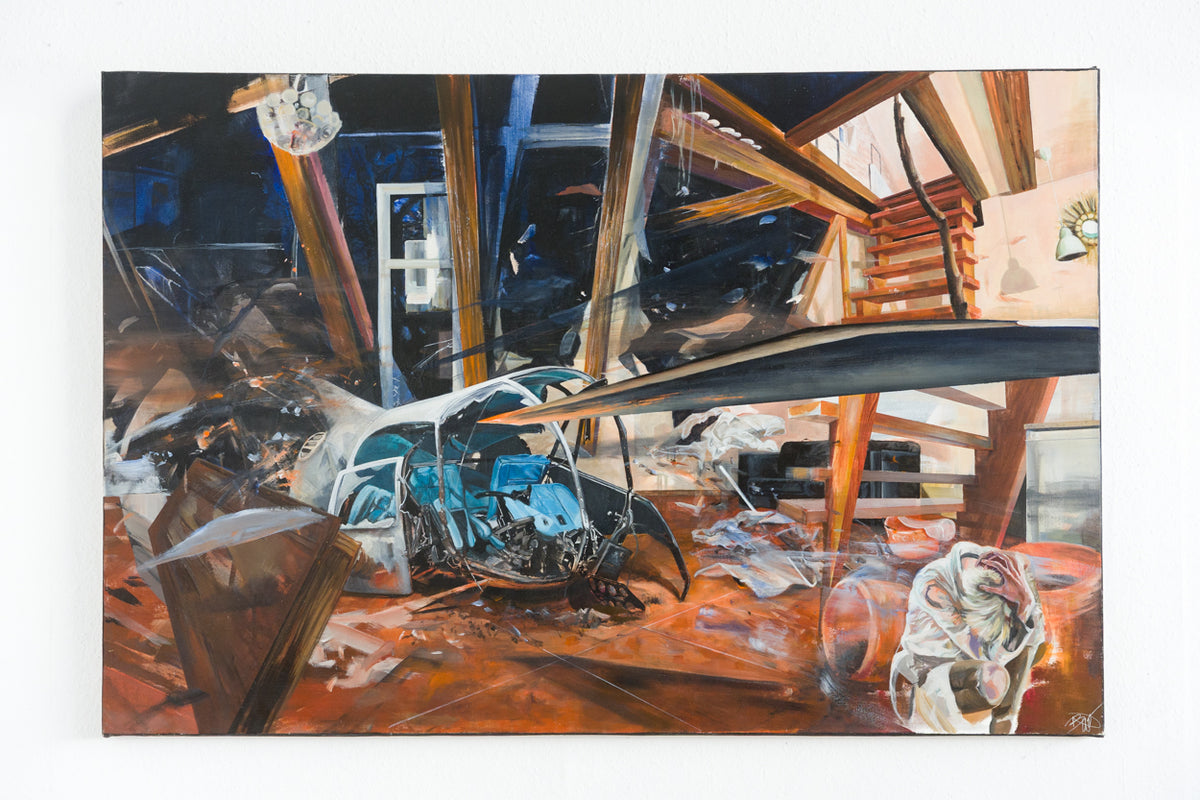 Originales Kunstwerk KAMALOKA 3H – Nina Bussjäger – Acryl auf Leinwand, 100 × 150 cm