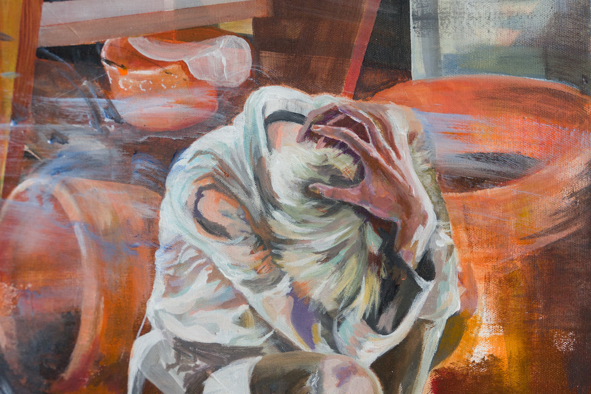Originales Kunstwerk KAMALOKA 3H – Nina Bussjäger – Acryl auf Leinwand, 100 × 150 cm