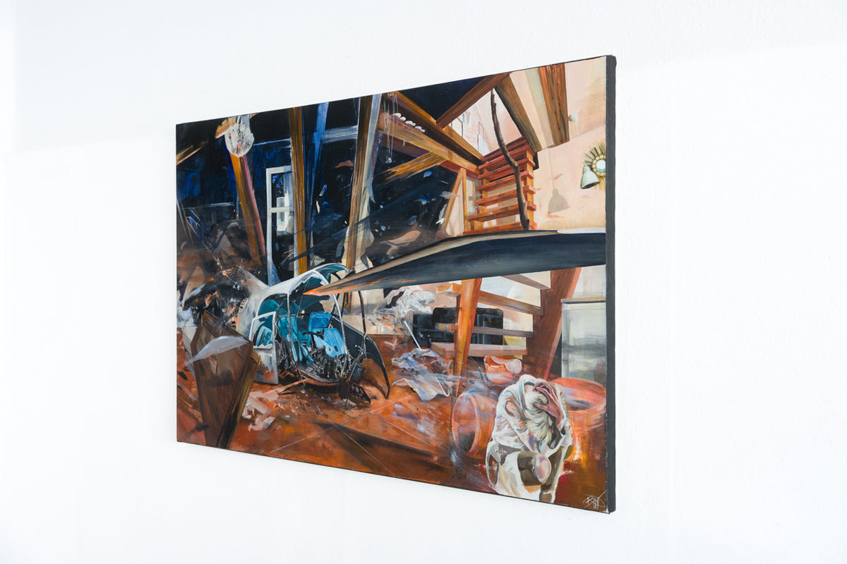 Originales Kunstwerk KAMALOKA 3H – Nina Bussjäger – Acryl auf Leinwand, 100 × 150 cm