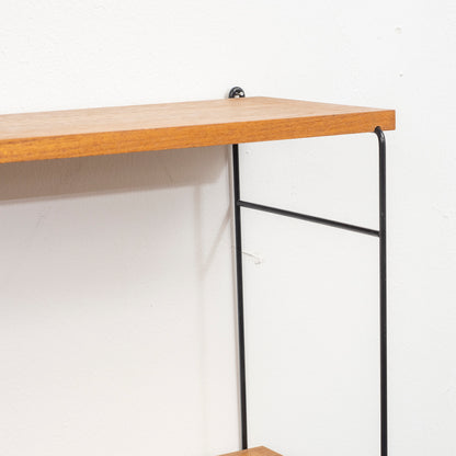60er Jahre Wandregal String,Teak