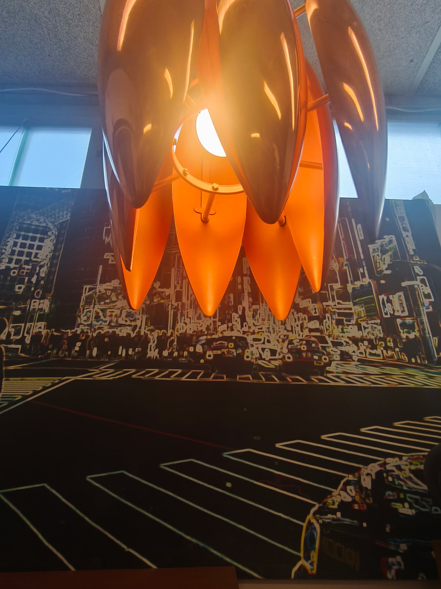 Fog und morup, Kupfer Deckenleuchte, Modell Kastor. Design jo Hammerborg, Dänemark