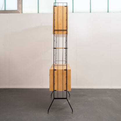 Freestanding shelving system, 1960s, restored, model 1