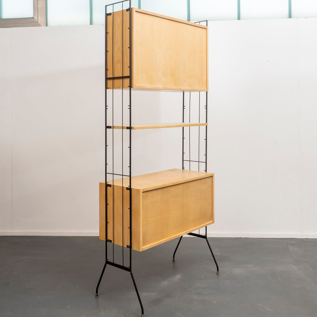 Freestanding shelving system, 1960s, restored, model 1