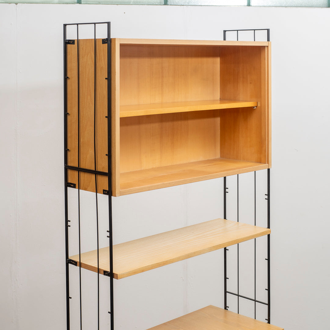 Freestanding shelving system, 1960s, restored, model 1